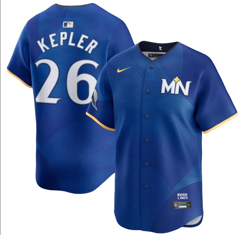 Men Nike Minnesota Twins #26 Max Kepler Royal 2024 City Connect Limited MLB Jersey